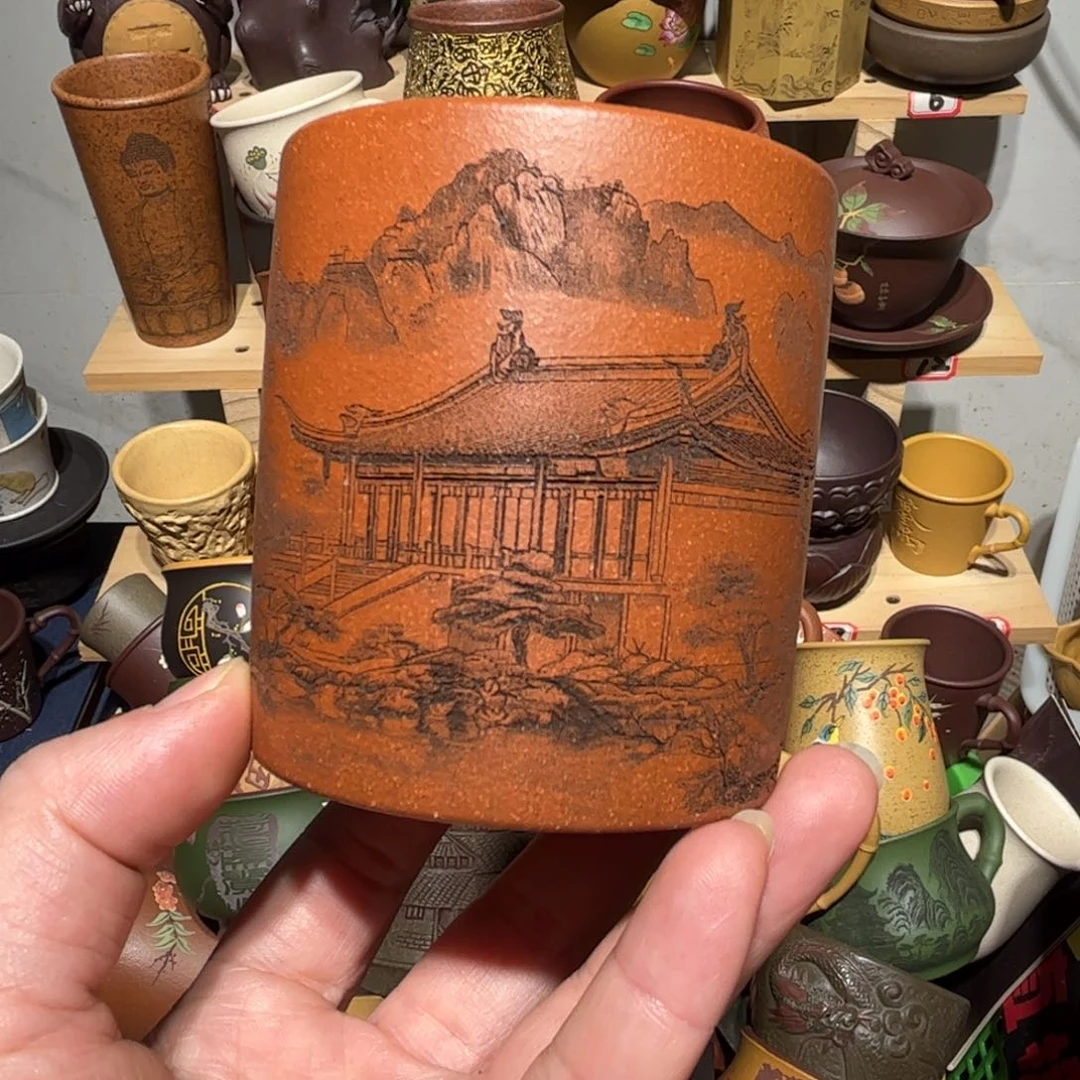 紫砂茶杯宜兴紫砂主人杯