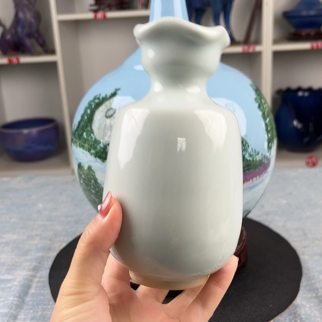 瓷片花器摆件工艺品