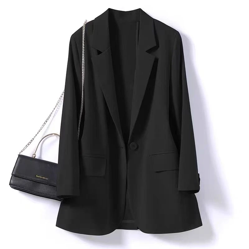 6708#小西装外套女夏季款2025新款韩版设计感（约68）