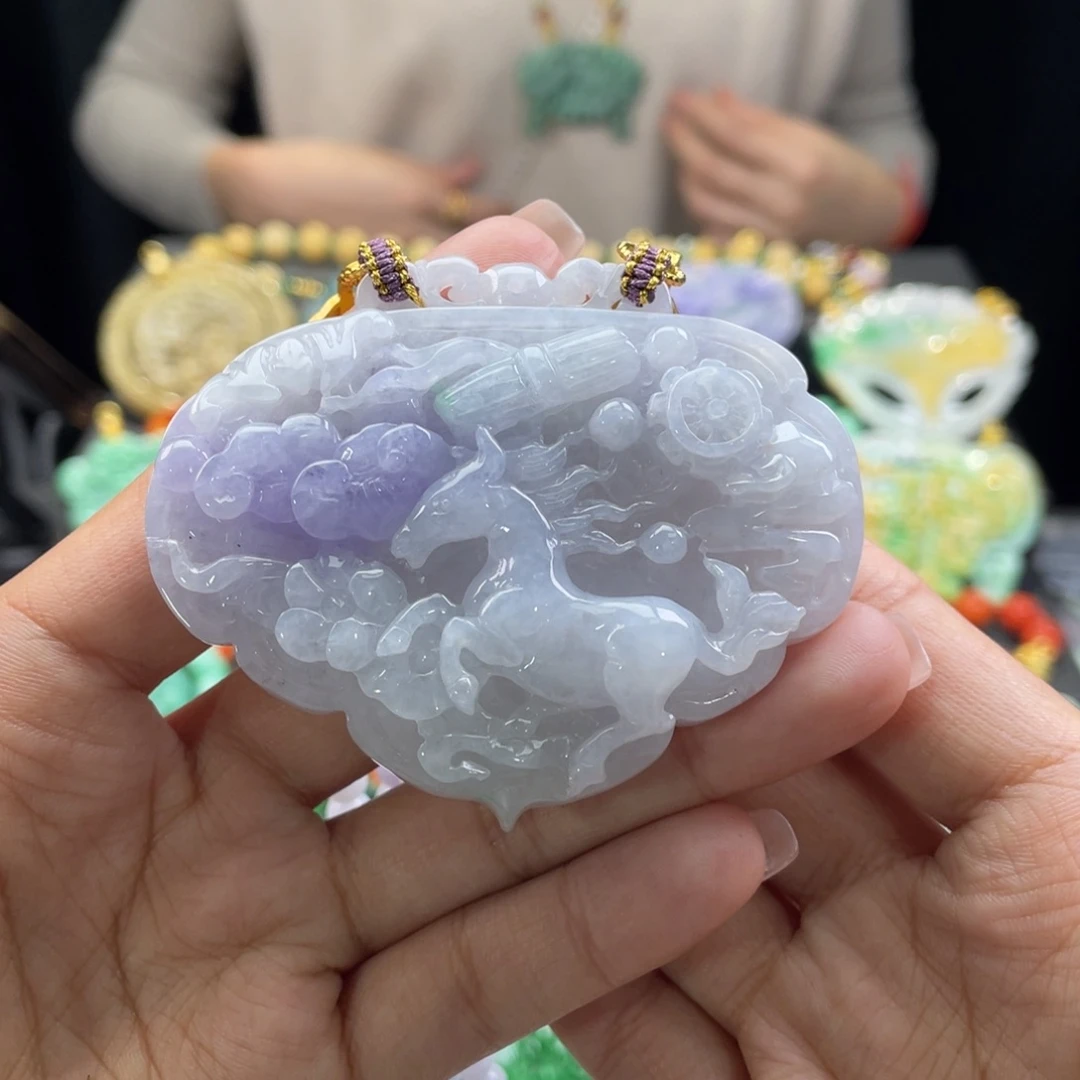 翡翠颈饰未镶嵌代编织