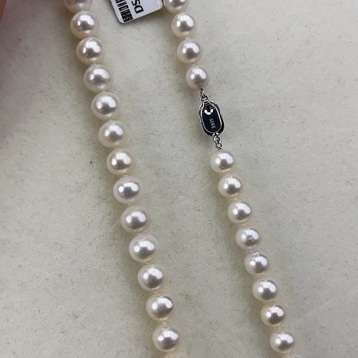 淡水珍珠颈饰银S925镶嵌➕极光炫彩8.9