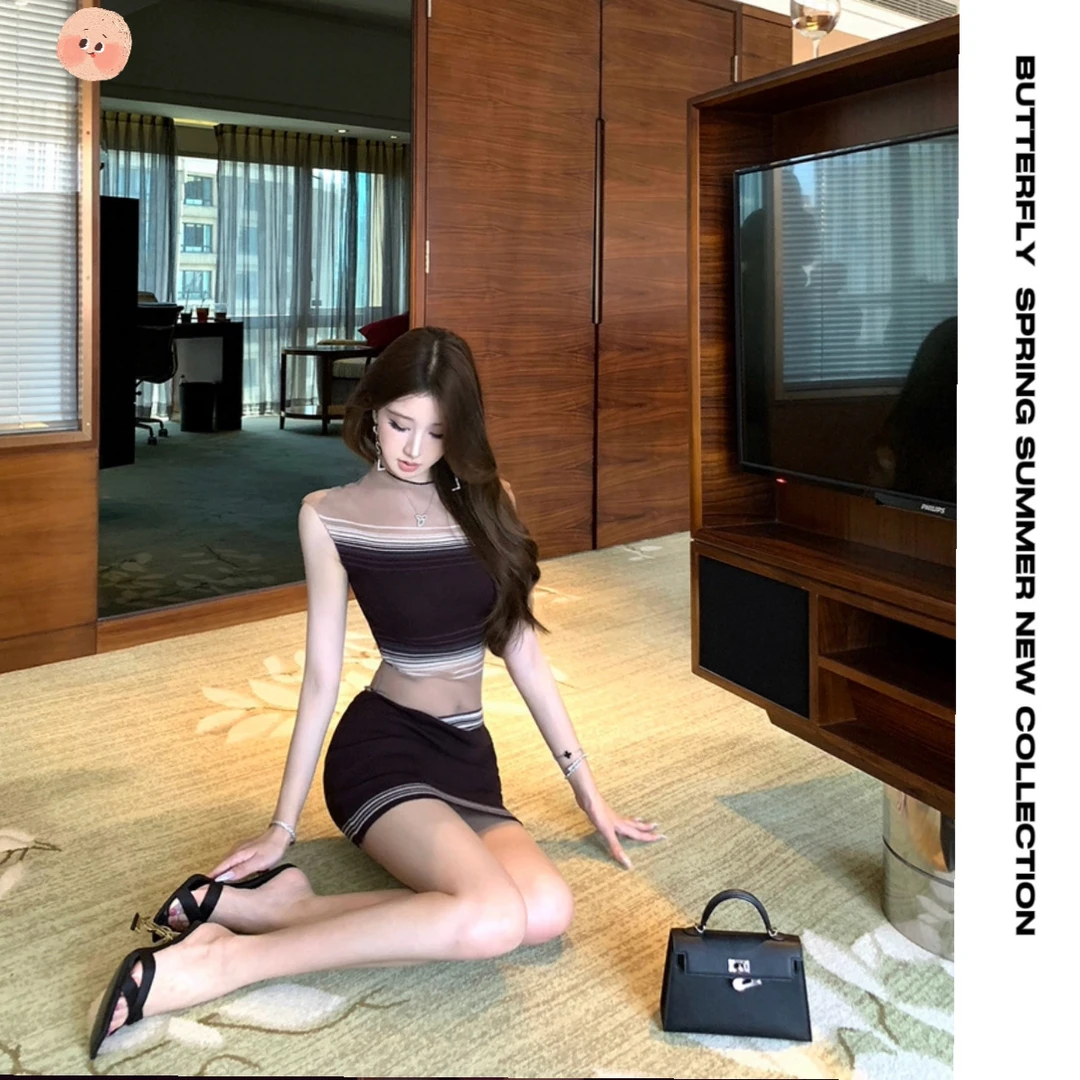 ◆韩女vibe~常规款毛针织衫辣妹连衣裙紧身