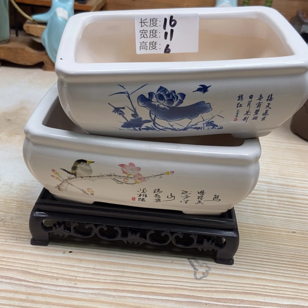 瓷片陶瓷花盆陶瓷艺术