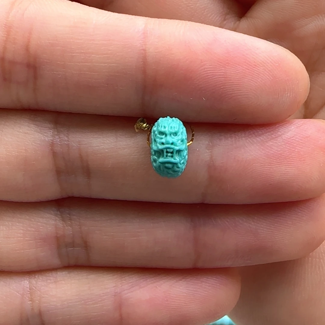 绿松石未镶嵌3龙扣