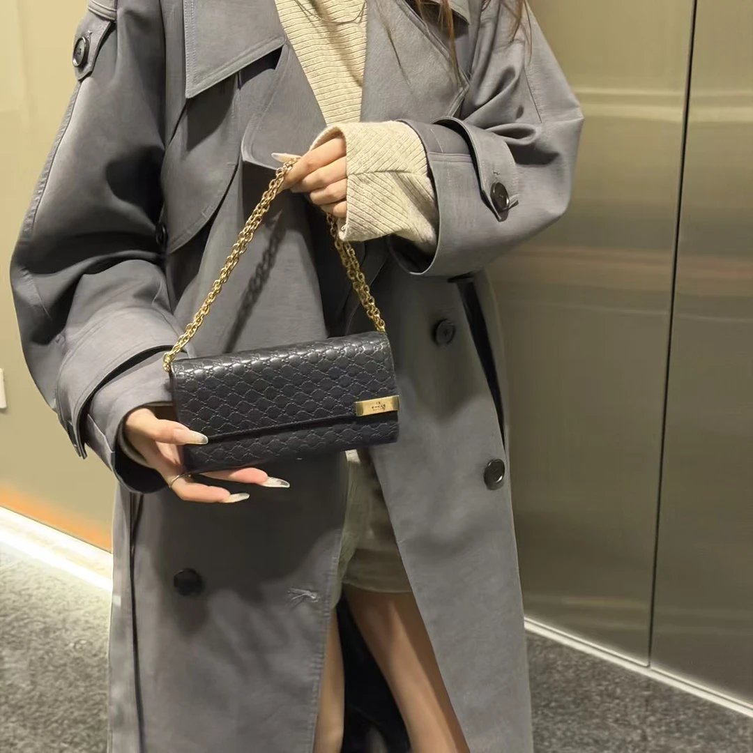 95新 GUCCI/古驰 gucci老花全皮woc 单肩包/17922290