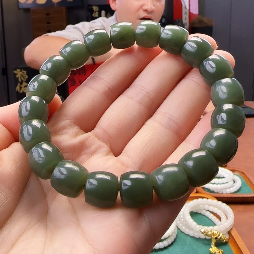 和田玉未镶嵌手链