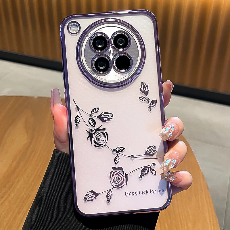 潮钻适用oppofindx8s手机壳findx8s+水钻findx8Ultra支架透明防摔