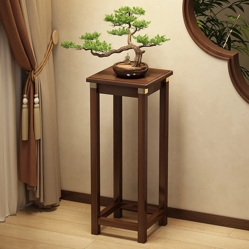 新中式花台复古花架子客厅落地式置物架阳台室内植物摆放花盆托架