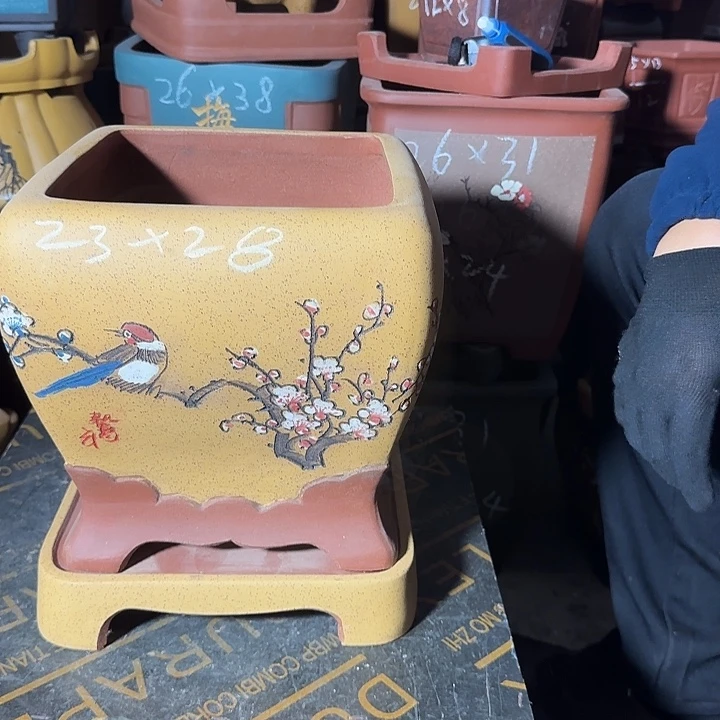 紫砂花盆盆景盆景盆景