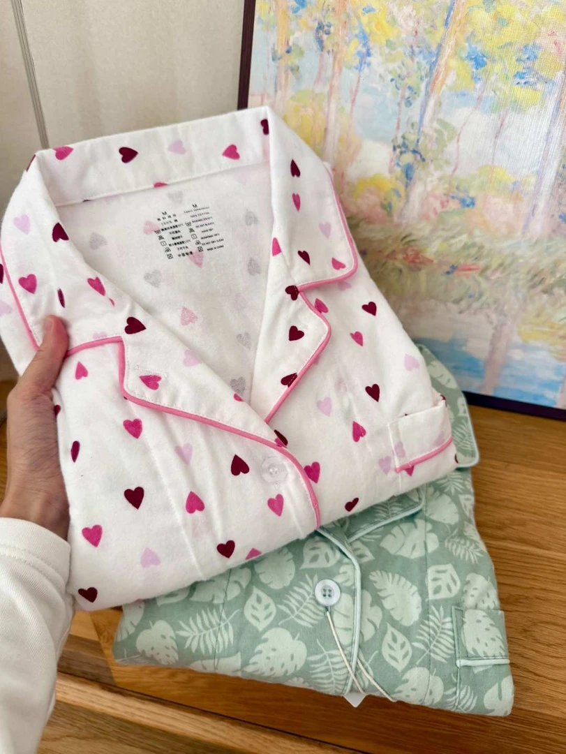 【磨毛女款套装】卡通ins风新款两面磨毛家居服柔软纯棉睡衣套220