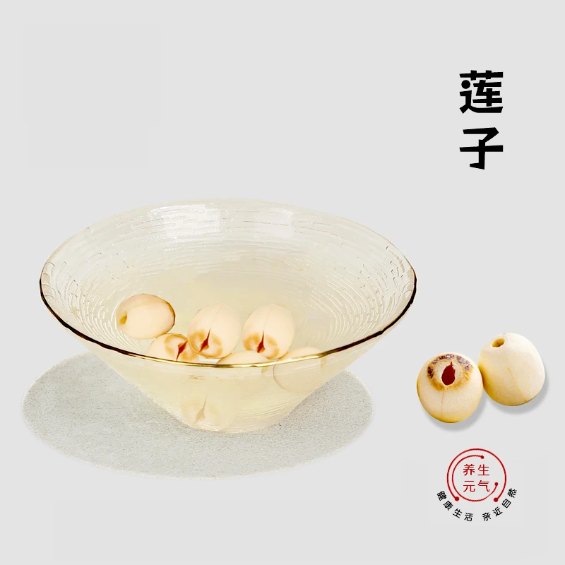 养生元气正宗莲子湘潭新货百合干片无硫纯天然晾晒白莲子去芯莲子