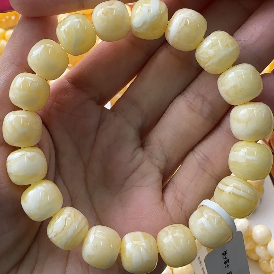 琥珀未镶嵌手链蜜蜡手串