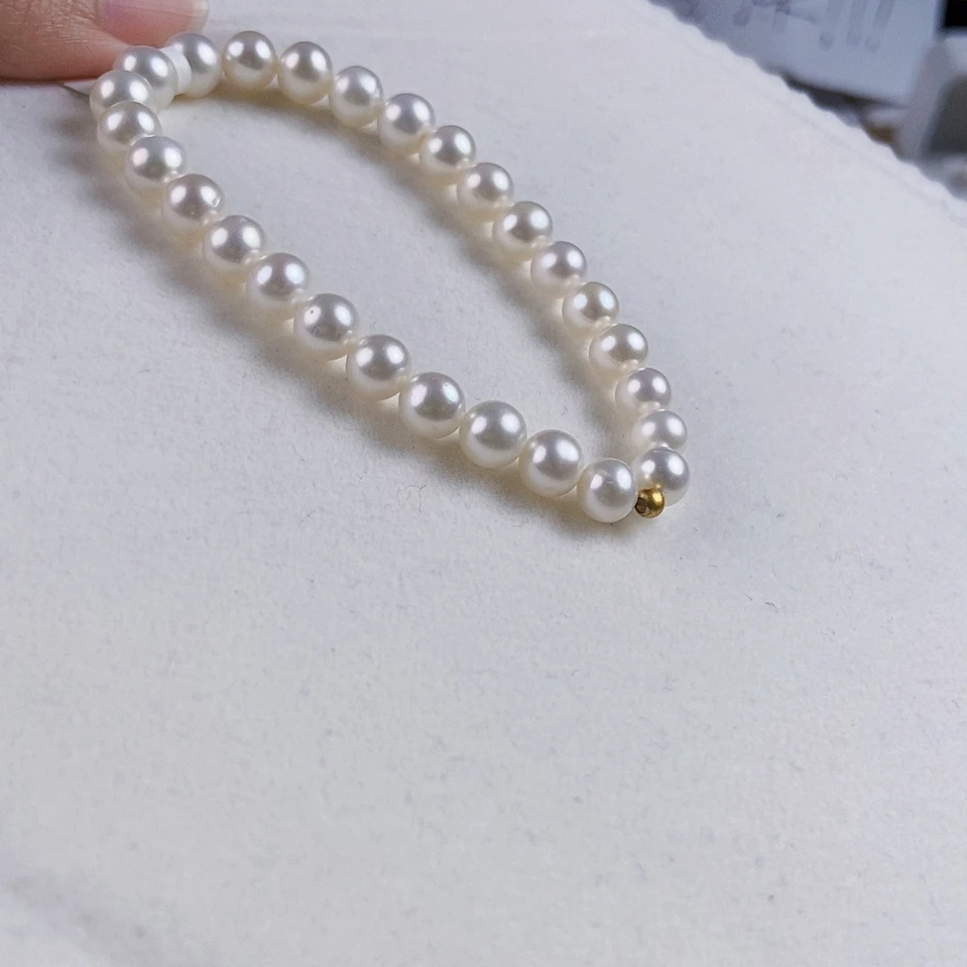 淡水珍珠手绳银S925镶嵌
