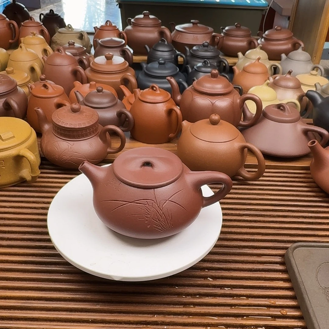 紫砂茶壶半手工制作