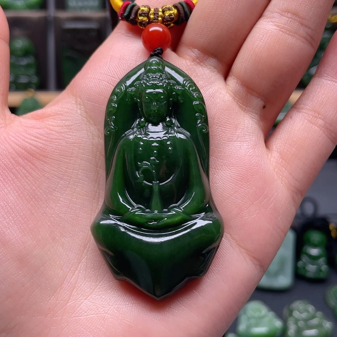 大***哥和田玉未镶嵌颈饰