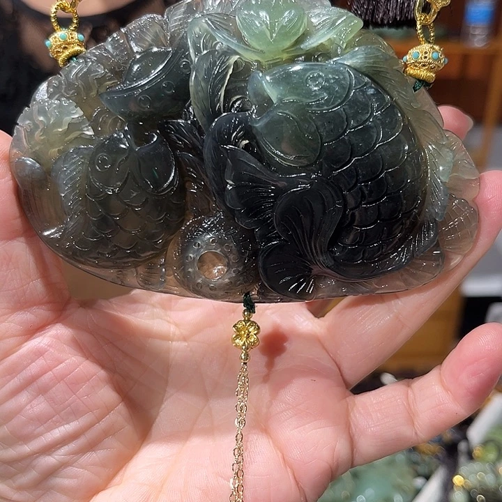 未镶嵌岫玉毛衣链