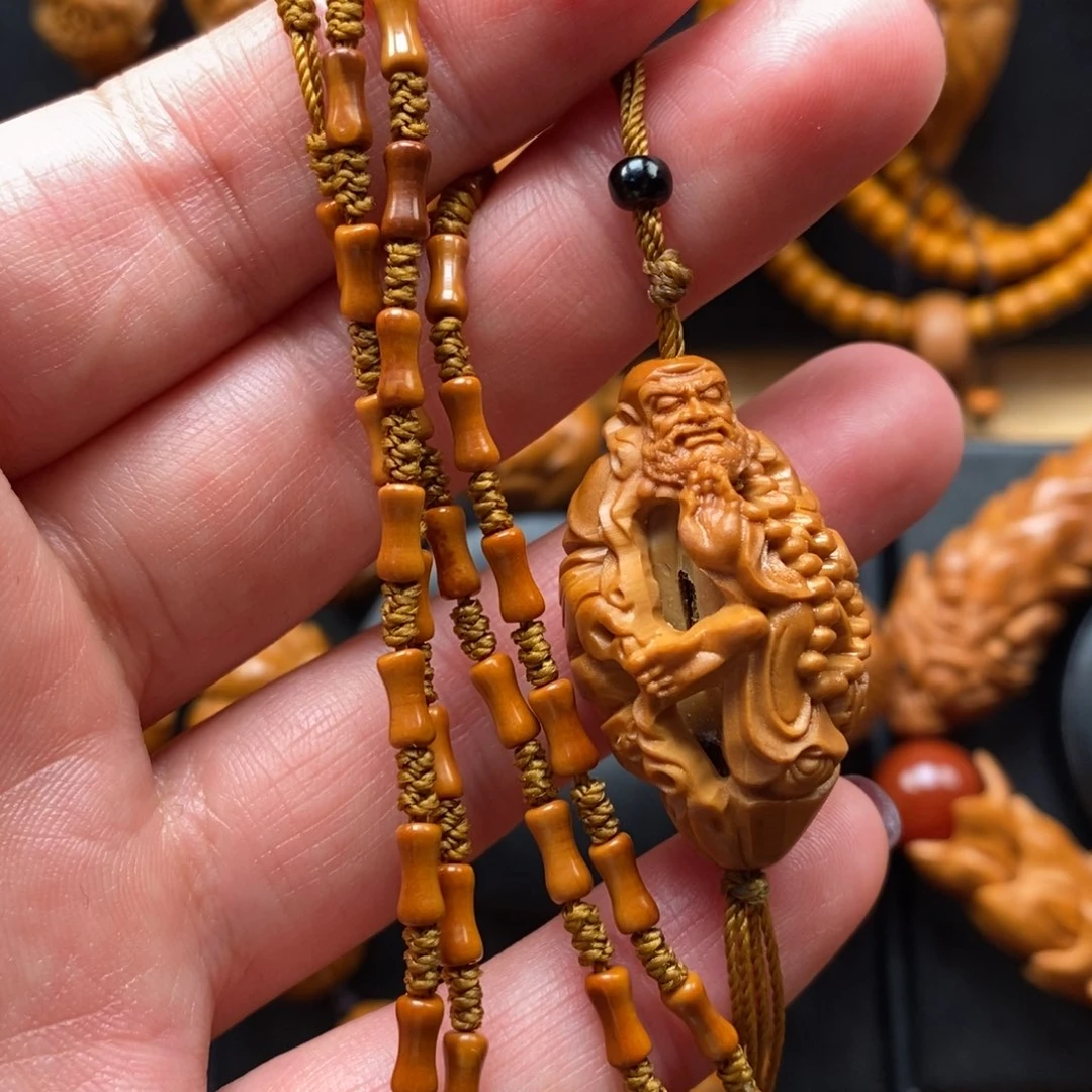 橄榄核手串达摩链子