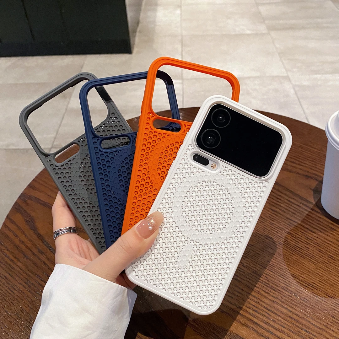 蜂窝散热磁吸适用小米17promax手机壳17高级感15透气14防摔保护套