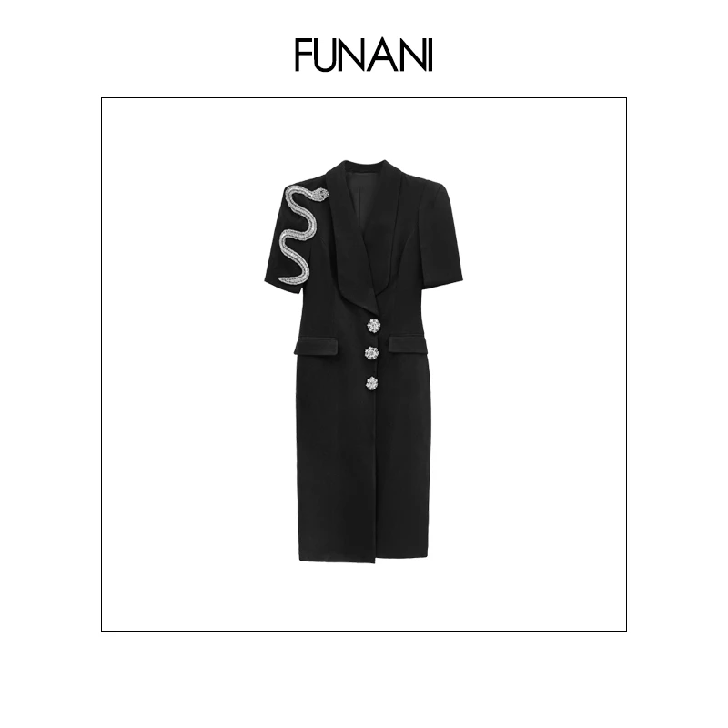 【FUNANI】 轻奢法式时尚重工高级感定制原创设计 X2511208 连衣裙