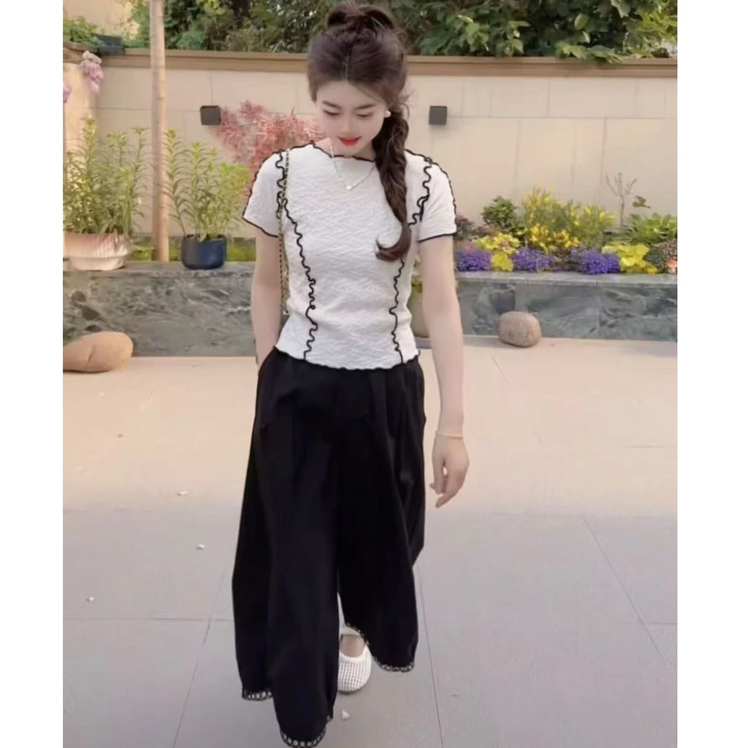 『显瘦花苞U』不带松紧带SM设计显瘦百搭时尚休闲裤4428