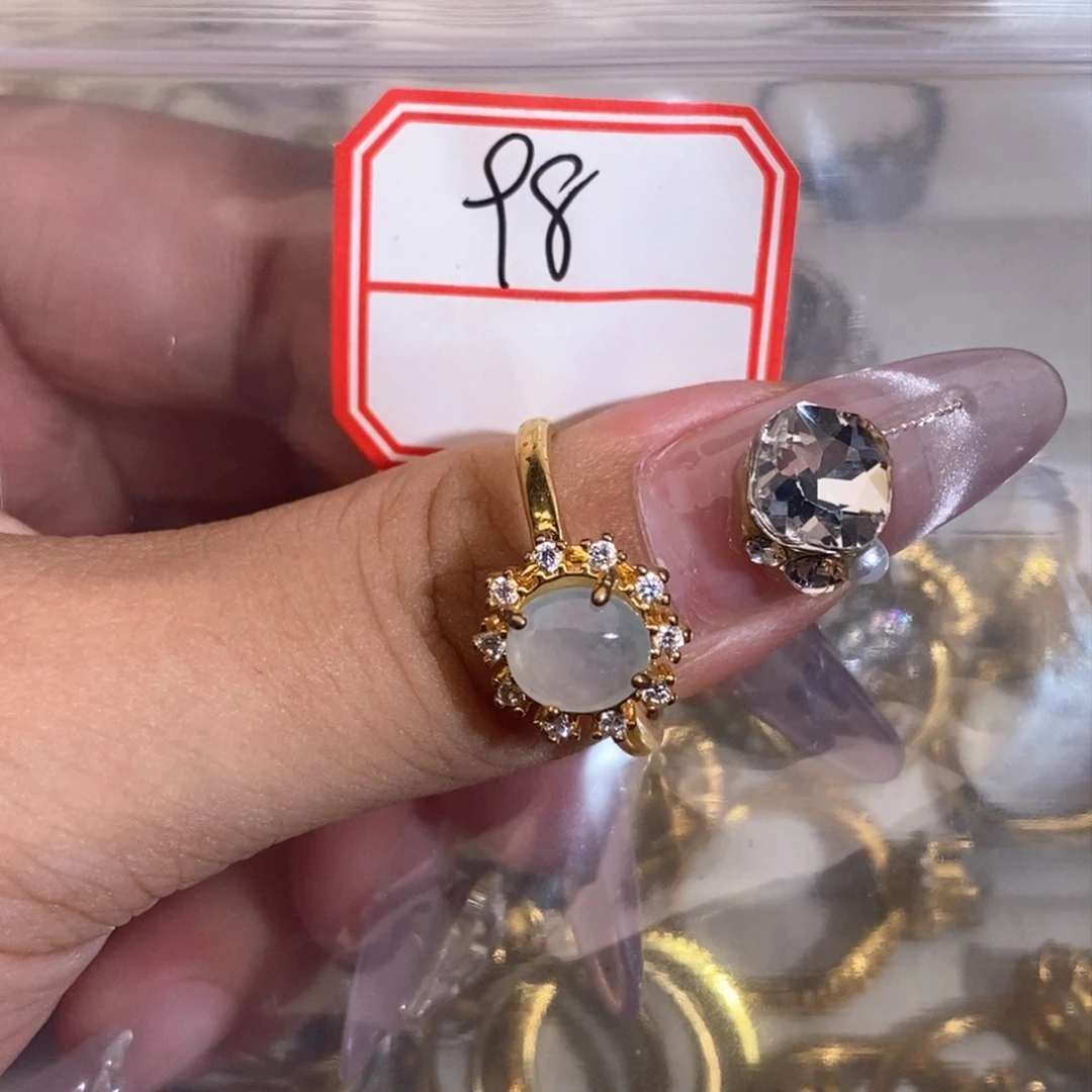 翡翠戒指合金翡翠首饰