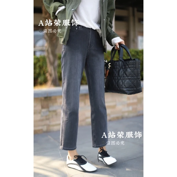 【荣姐精选】法式灰调裤