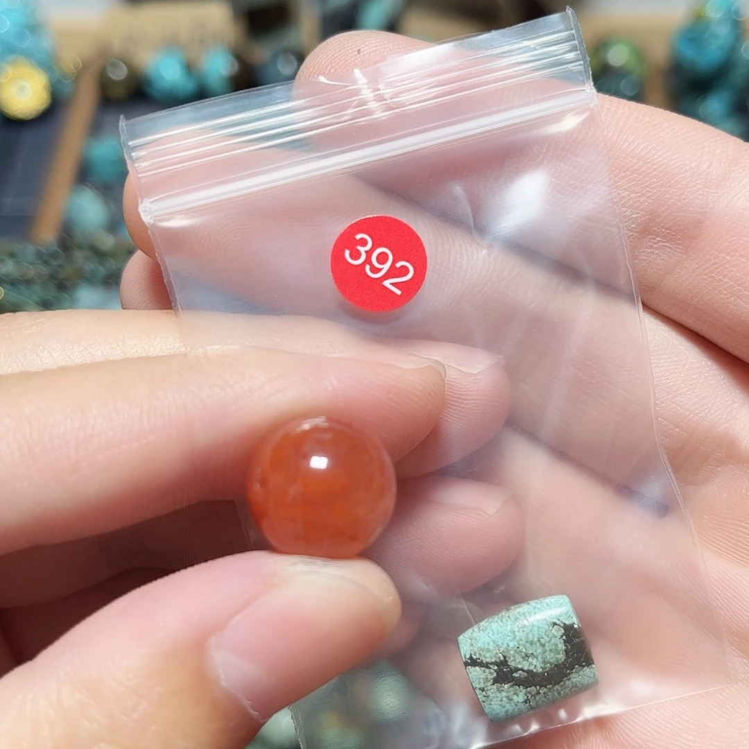 妈***酱玛瑙/玉髓未镶嵌圆珠桶珠老型手串！！