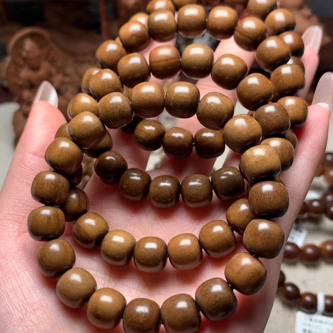 手串/手链檀香木老山檀香11×12奶香枯枝料微瑕