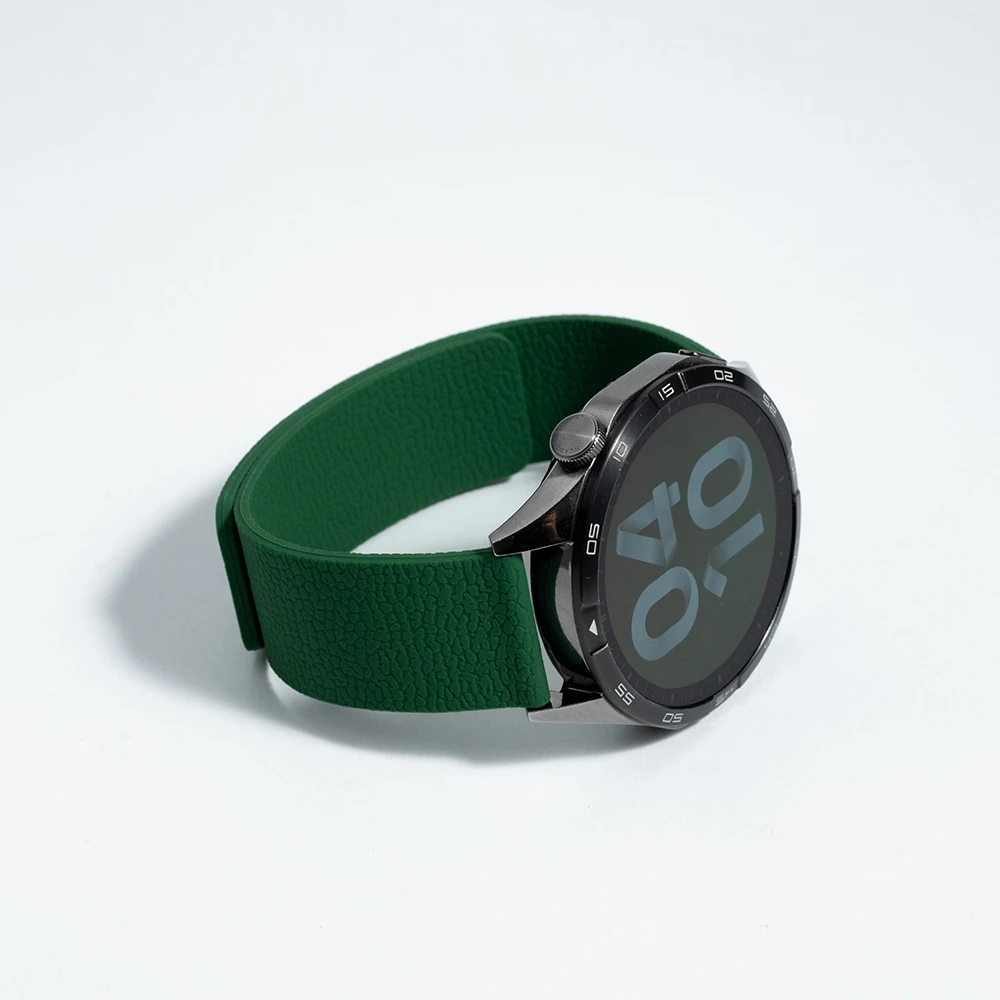 适用华为GT5手表watch5荔枝纹watch4pro磁吸BUDS硅胶GT4高级3表带