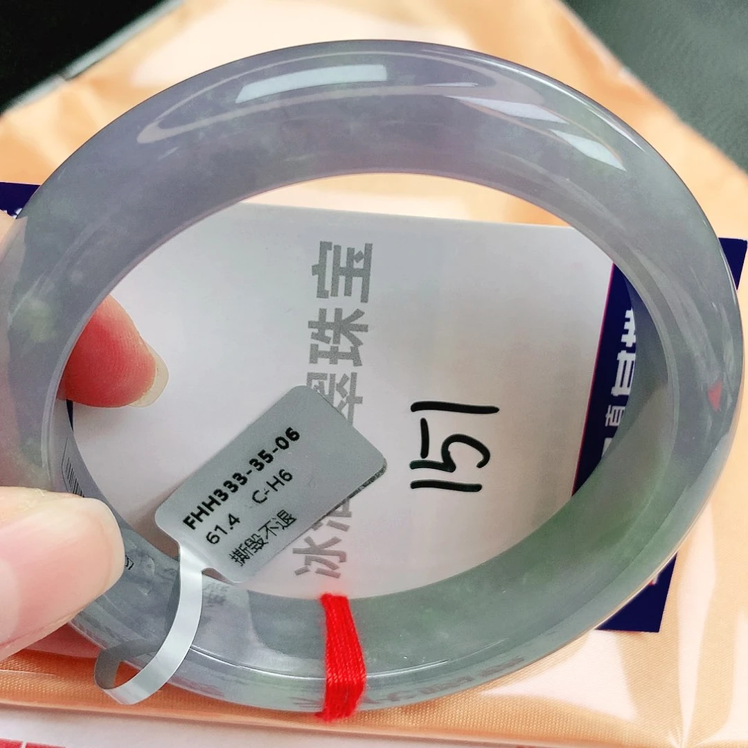 未镶嵌手镯翡翠缅甸天然A货翡翠手镯61.6