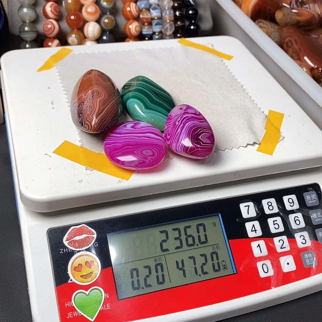 玛瑙/玉髓两毛未镶嵌玩****了