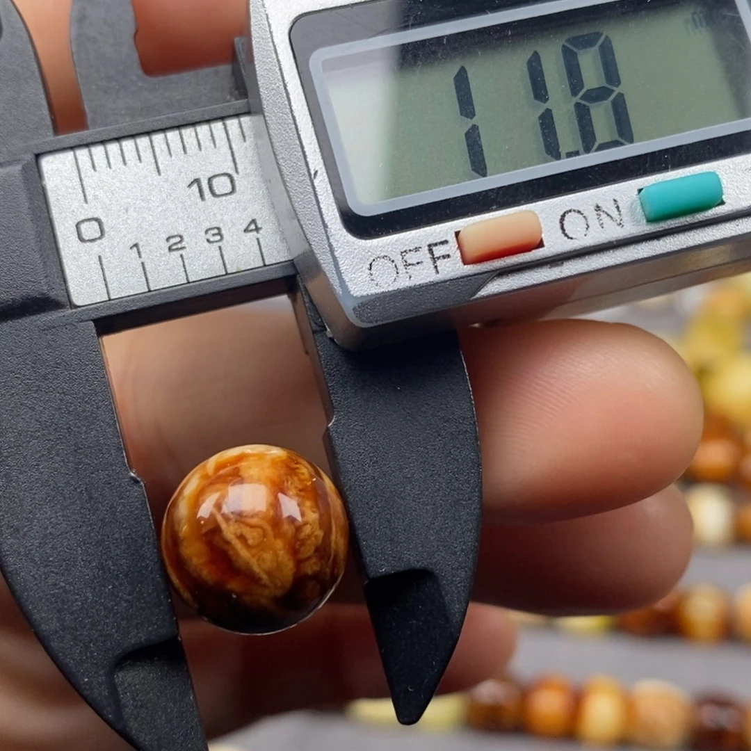 未镶嵌琥珀戒指圆珠