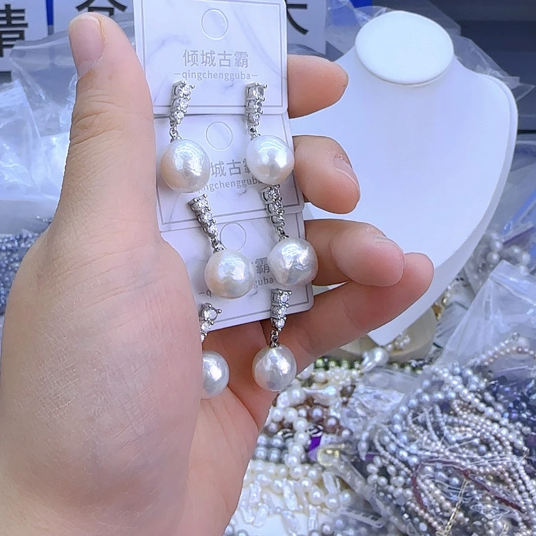 银S925镶嵌项链定制927淡水珍珠