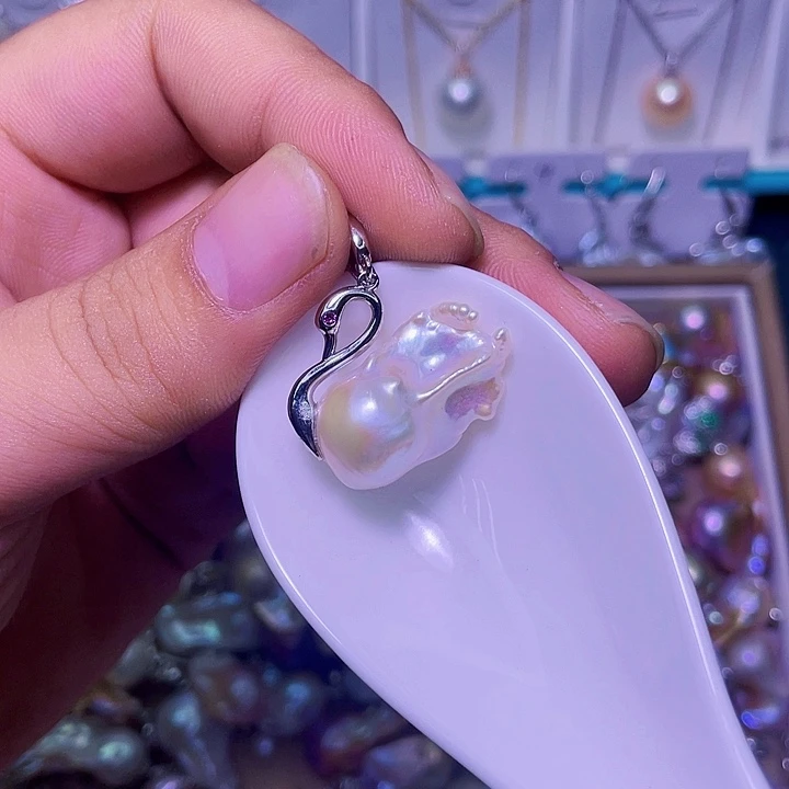 颈饰合金淡水珍珠24