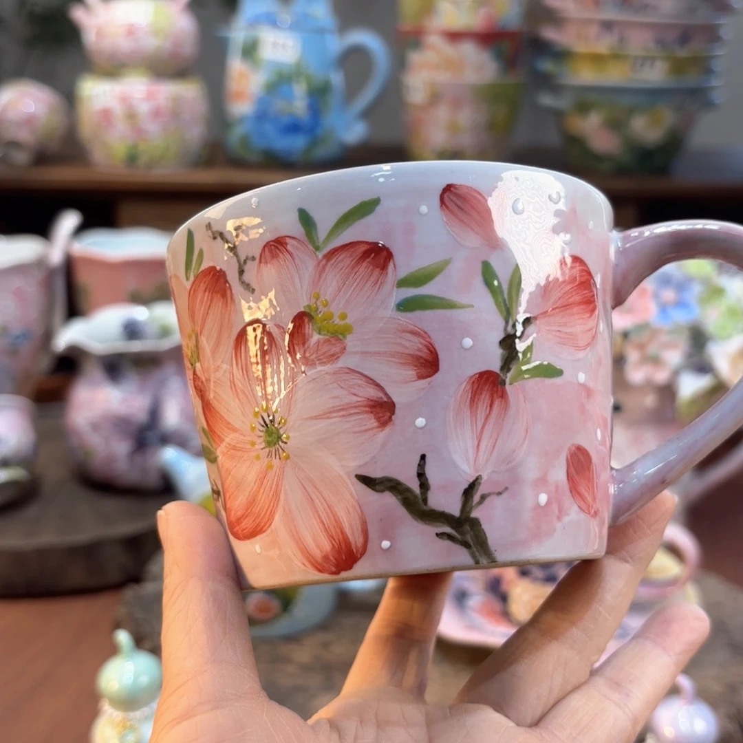 景德镇手绘高温釉下彩陶瓷茶具