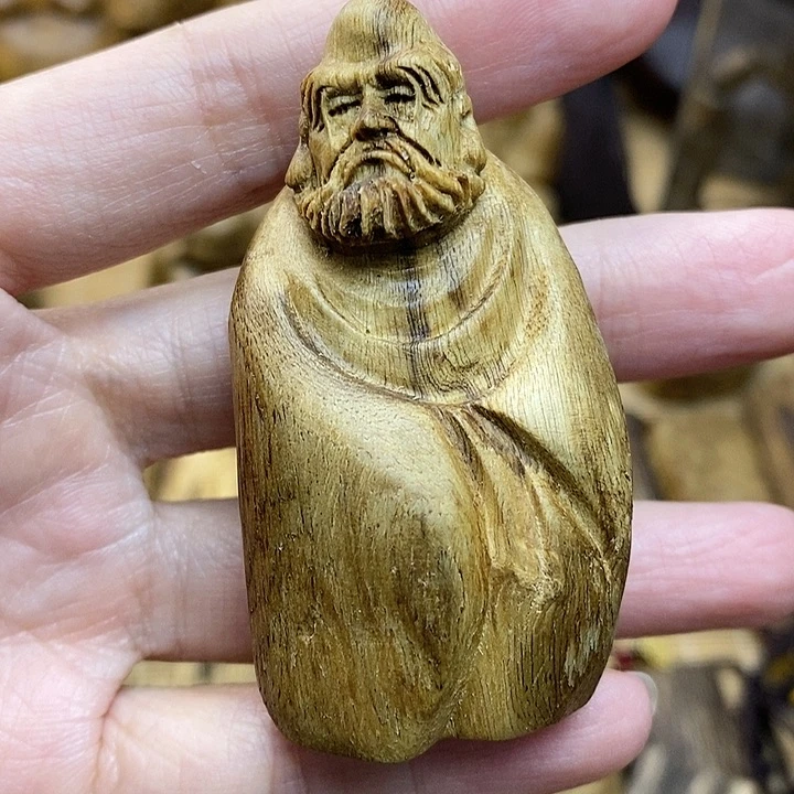 沉香摆件芽庄沉香达摩11克