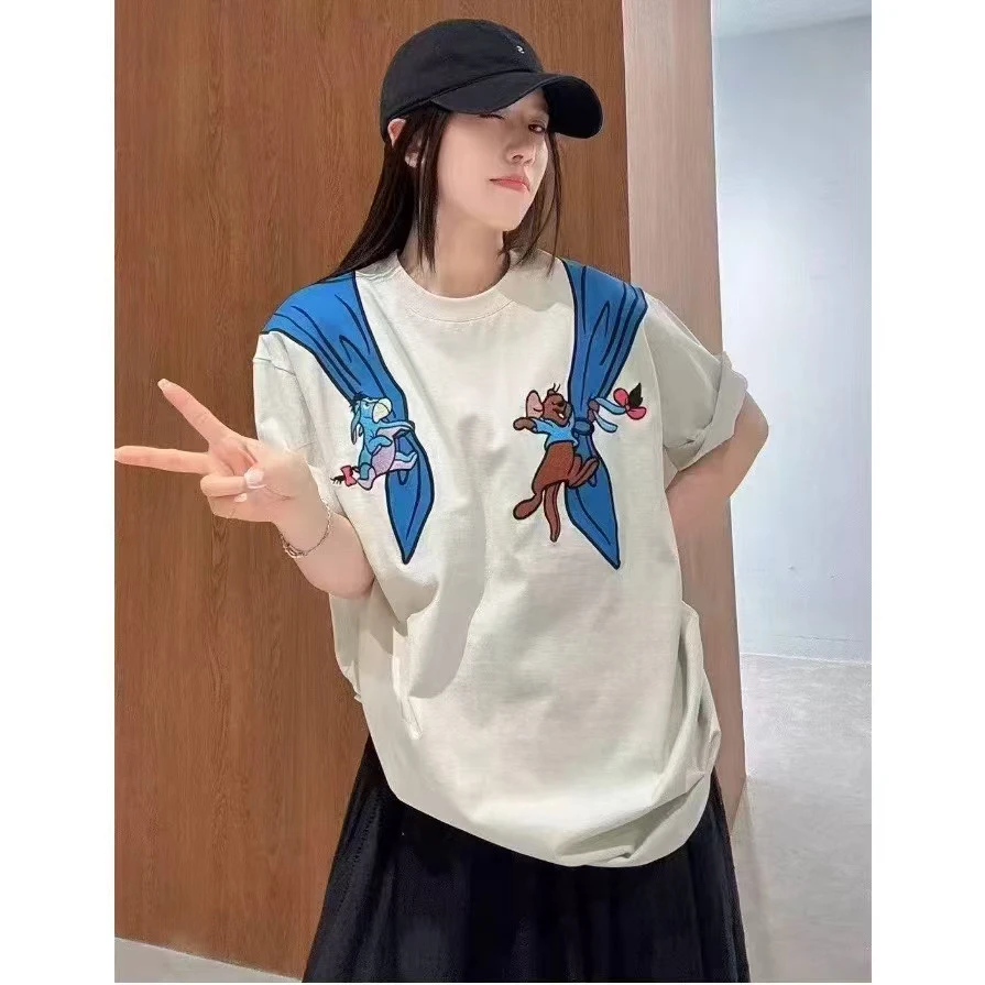 十三行品牌GOOD【欢快维尼】时尚百搭短袖T恤休闲风1352