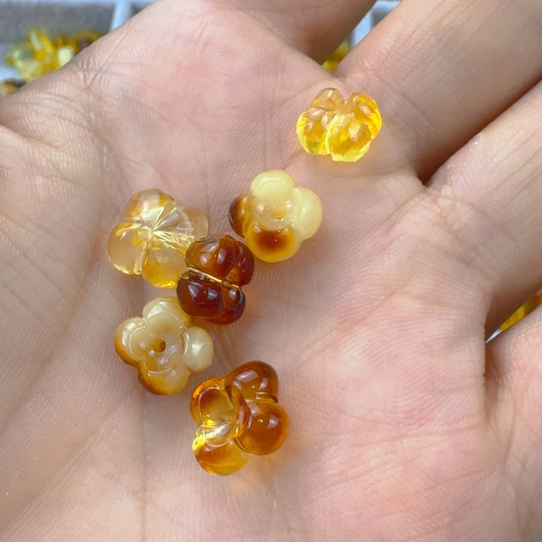 琥珀未镶嵌珠宝奇石全品 6 个