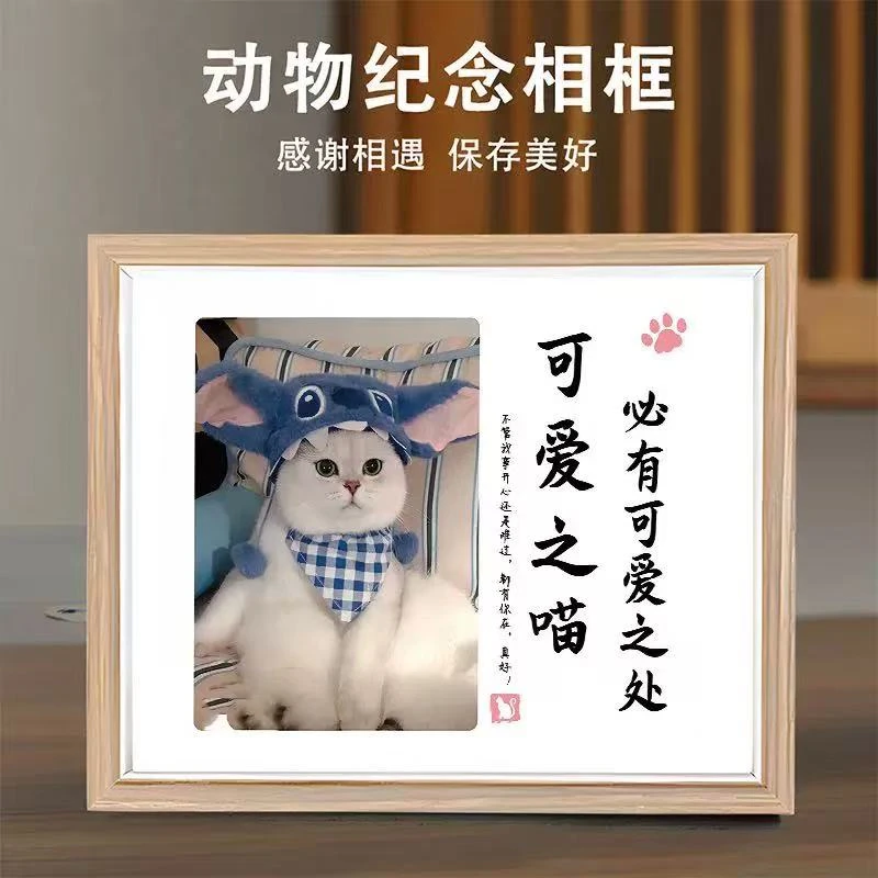 创意宠物纪念相框定制照片摆台