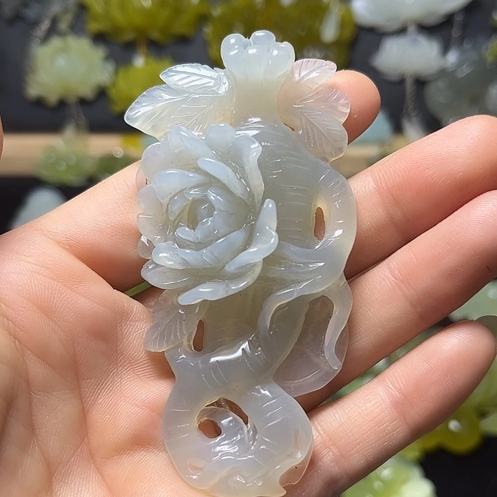 未镶嵌蛇纹石玉发饰