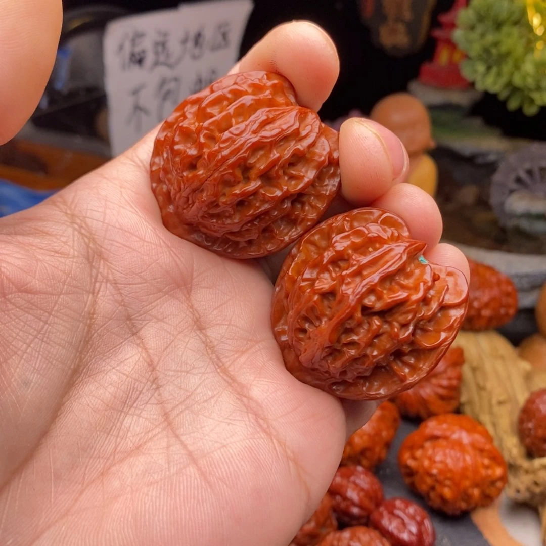 纳***兰文玩核桃把件盘山