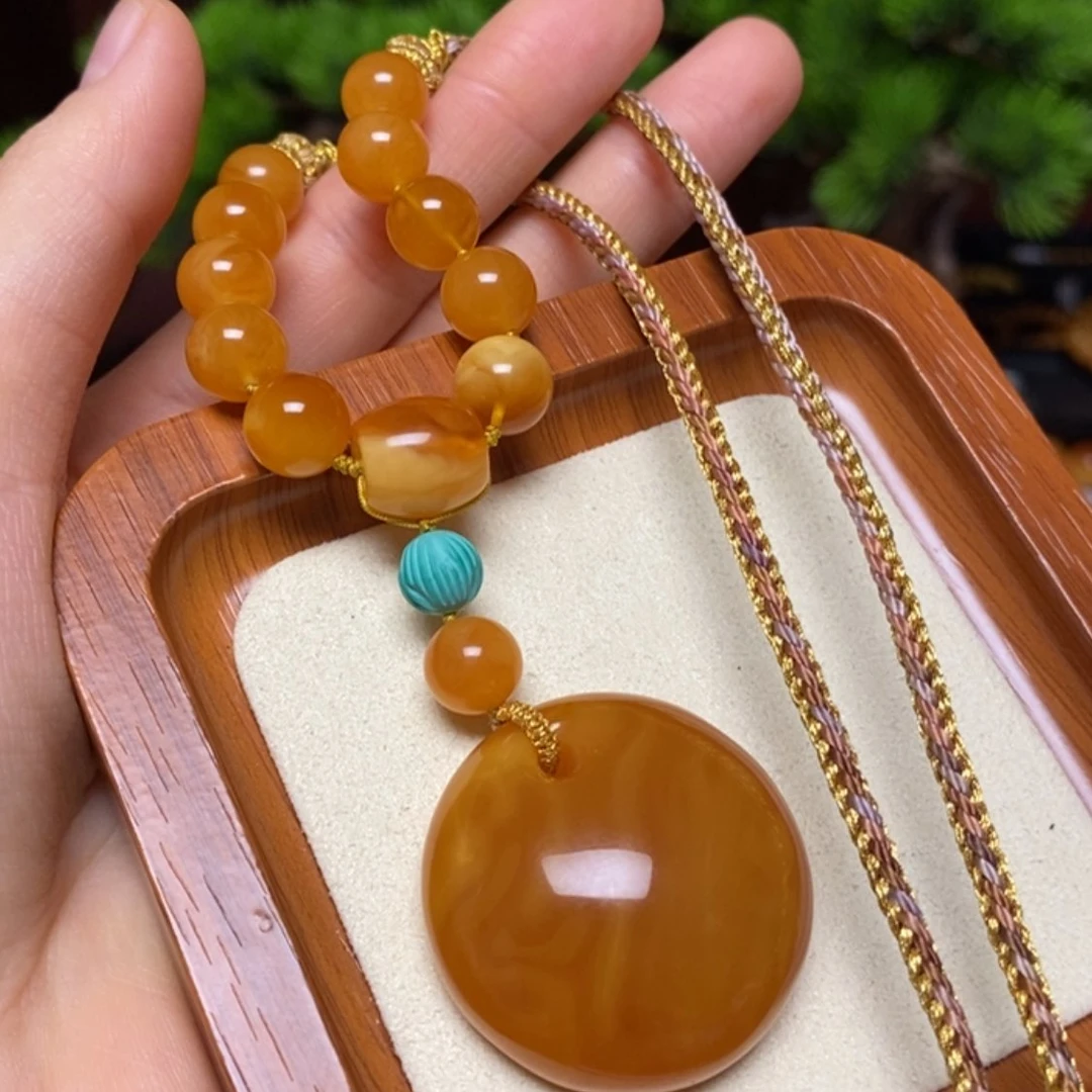 【闪购商品】蜜蜡颈饰未镶嵌项链