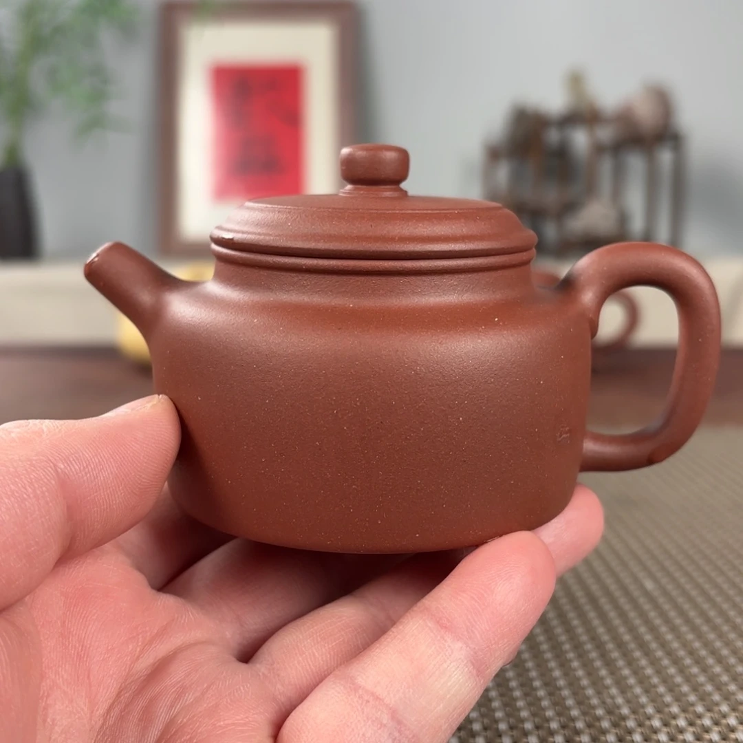 紫砂茶壶小**生微瑕黄龙山原矿紫砂壶150