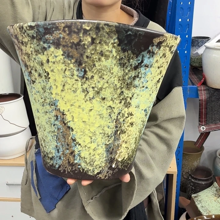 30×26×29 -粗陶花盆有孔-买买买