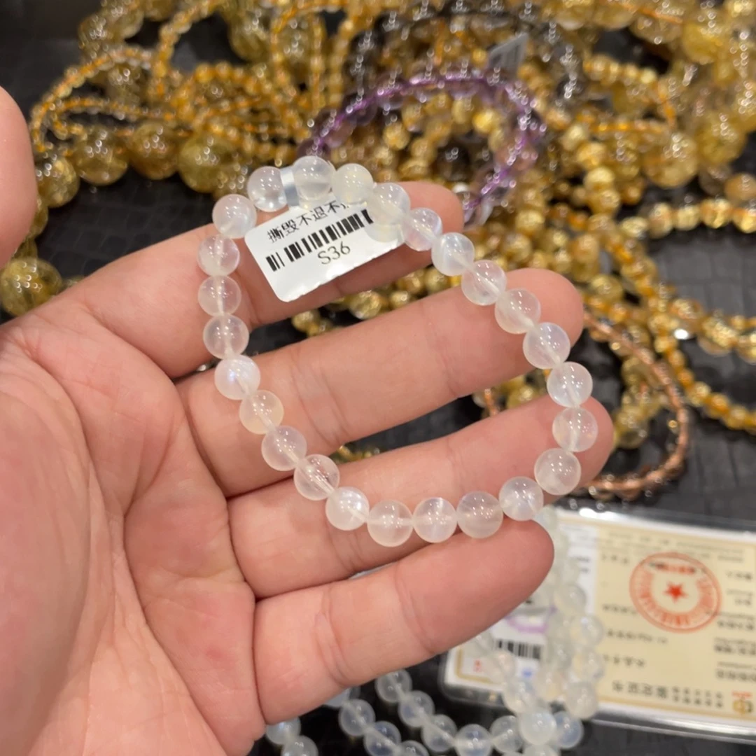 手链未镶嵌长石c701月光石