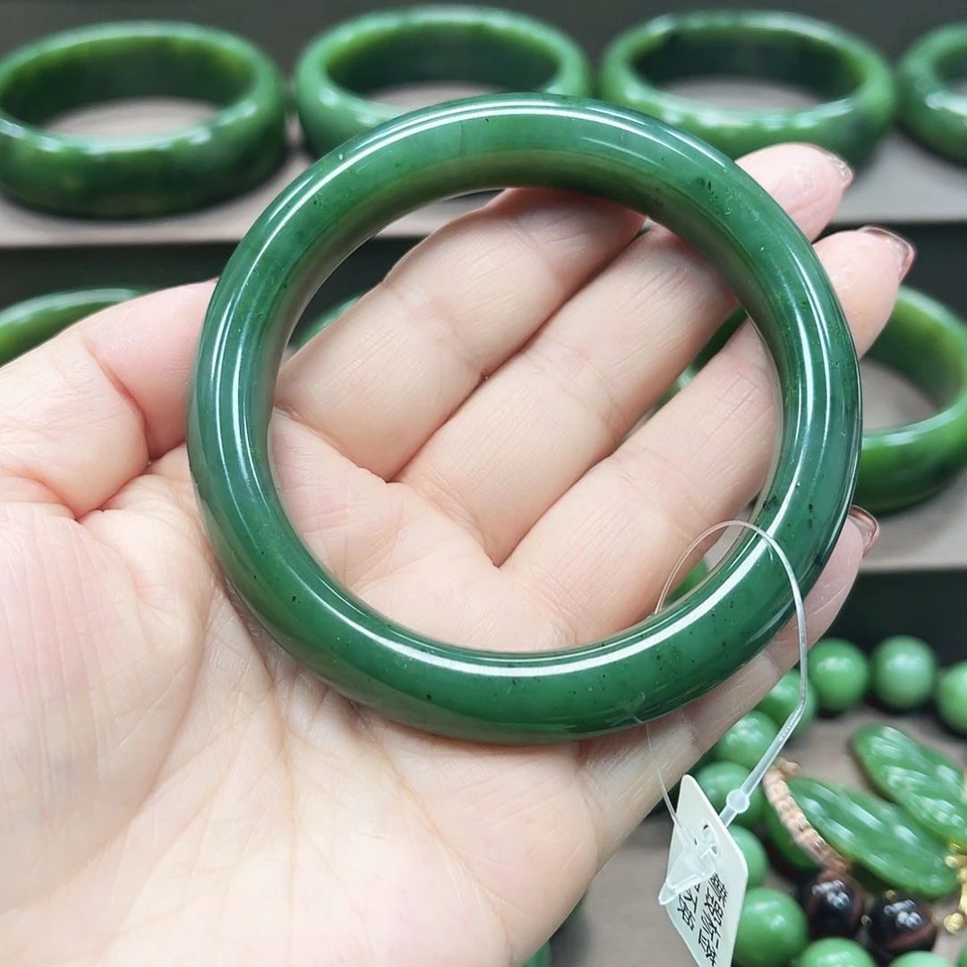 和田玉（碧玉）未镶嵌手镯58.9～1