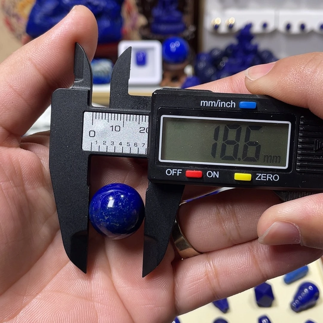 金***风青金石未镶嵌18.6mm单珠