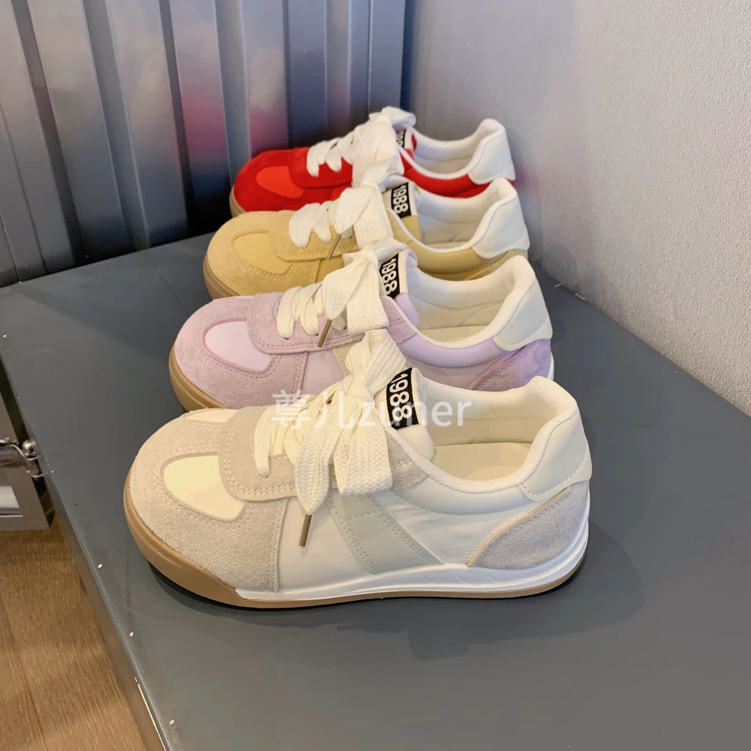 尊儿2025夏季内增高德训跑步百搭板鞋学生低帮ins小众韩版女鞋