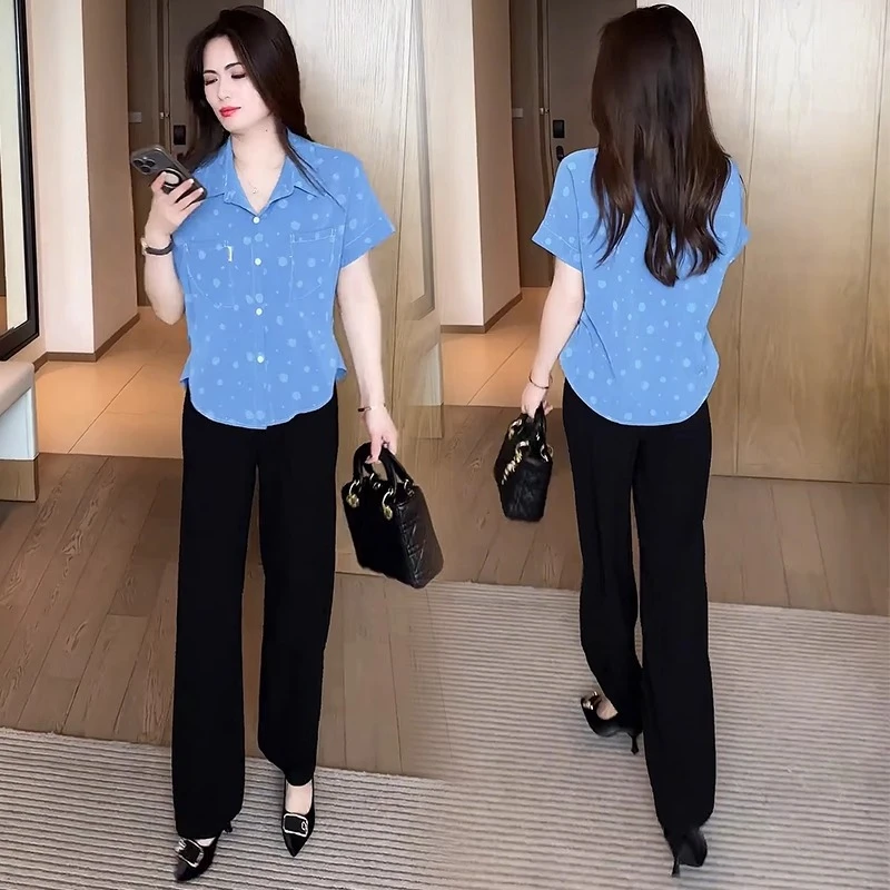 衬衫2025年新款今年流行女装百搭时尚小衫洋气夏款漂亮短袖上衣
