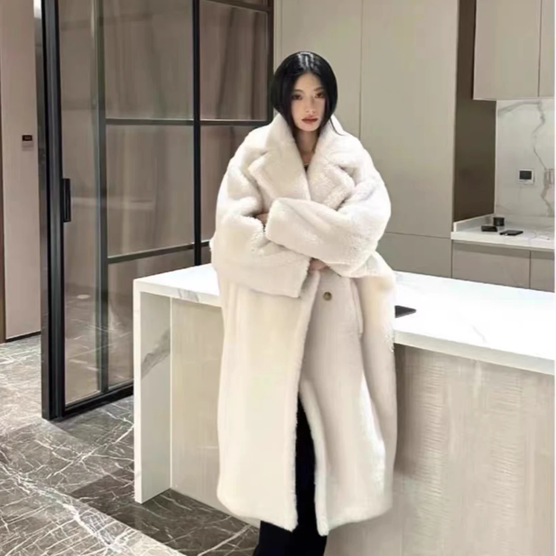 95新 MaxMara Maxmara泰迪熊外套大衣S码/dd541长款爆款秋冬